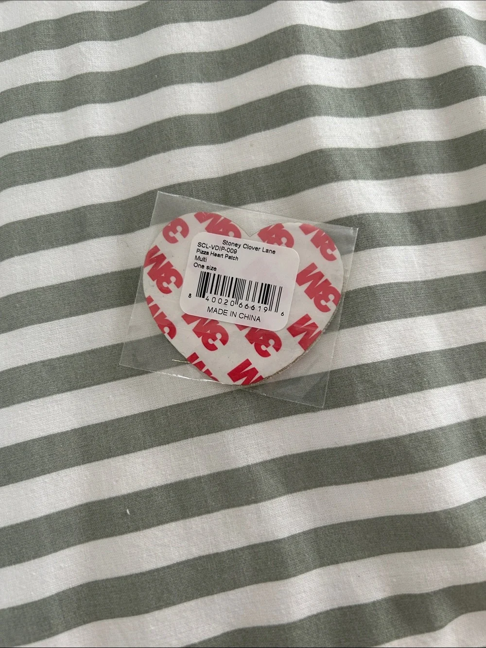 Stoney Clover Lane Pizza Heart Patch